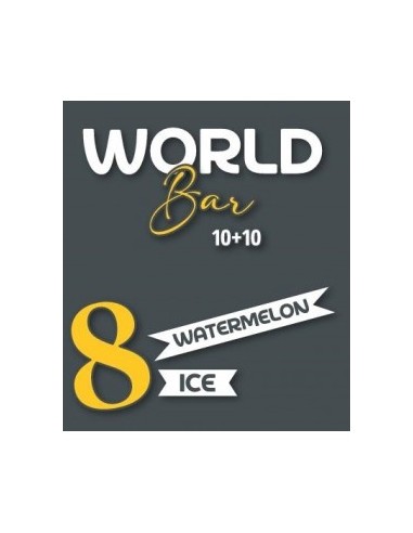 8 World Bar Aroma Watermellon Ice 10+10